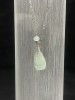 Aquamarine Bottle Shape Silver Pendant (Chain Not Included)